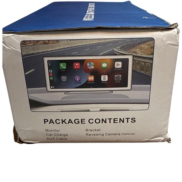 Carplay Screen 10.26 inch Screen Apple, Android, Music, Video Camera Dash Cam - Picture 2 of 16